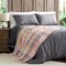 Hastings Home Blanket Throw, Oversized Woven Polyester Sherpa Fleece Plaid Throw, Breathable, Modern Blush 292244XDM - alternate 3